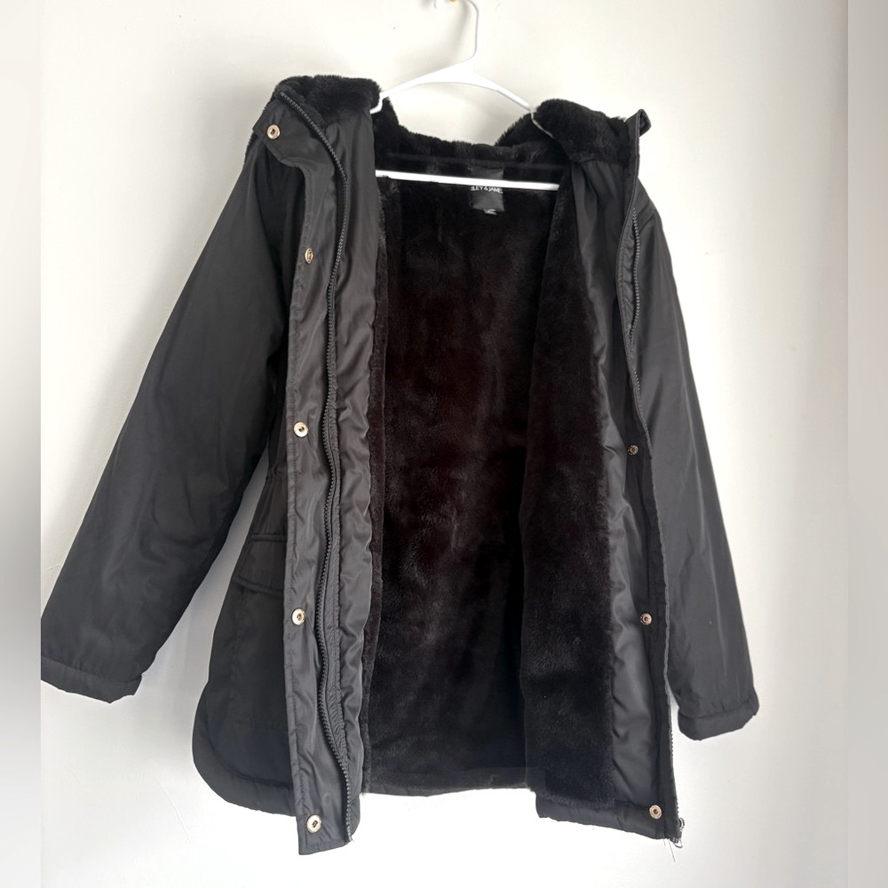 Women's Black Faux Fur Lined Jacket